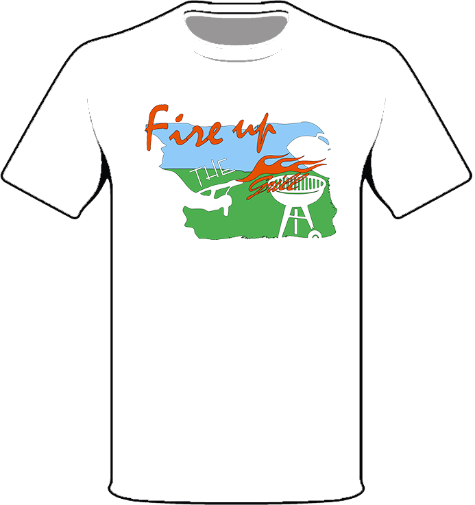 Fire Up the Grill Veterans BBQ T-Shirt